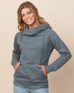 EZ329 Enza® 32979 Ladies Classic Fleece Funnel Neck Pullover Hood