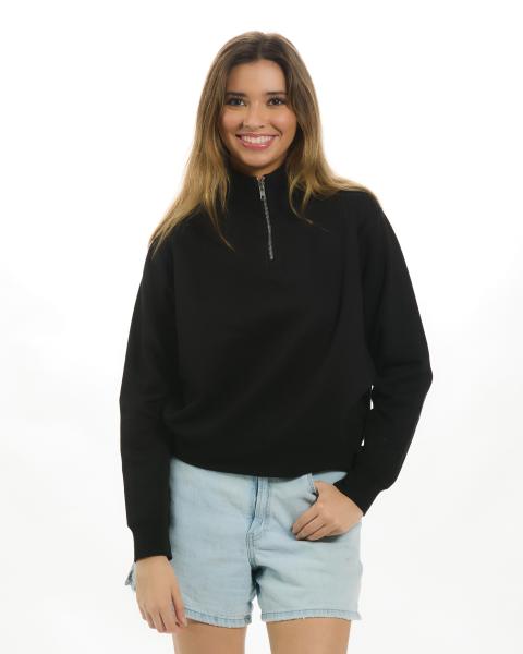 YFL3263 Ladies 1/4 Zip Mock Neck