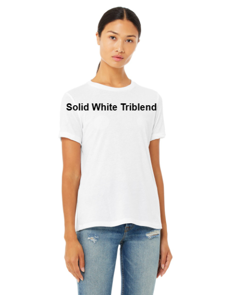 BL105 BELLA+CANVAS® 6413 Women's Relaxed Triblend Short Sleeve Tee